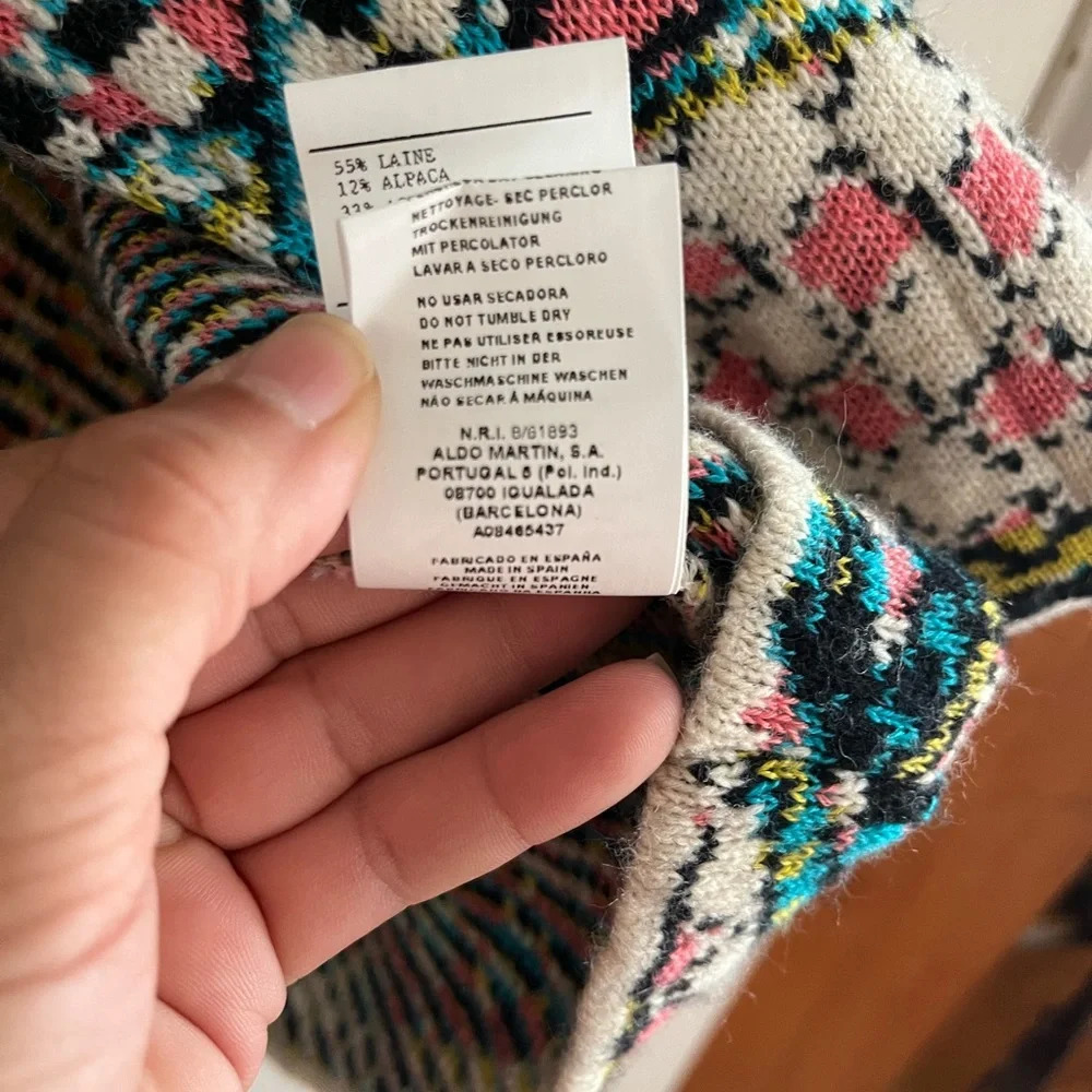 Anthropologie Josefana Jacquard Sweater Coat - Picture 7 of 11